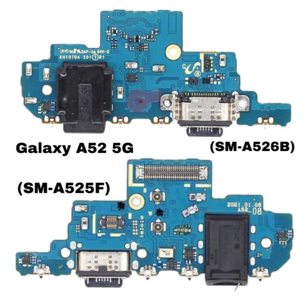 Carte de charge pour Samsung Galaxy A52 4G A525F et A52 5G A526B