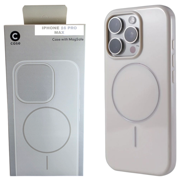 HARD PC MAGSAFE CASE ANTI DROP – FOR IPHONE 16 PRO MAX – White