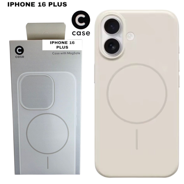 HARD PC MAGSAFE CASE ANTI DROP – FOR IPHONE 16 PLUS – White