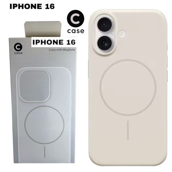 HARD PC MAGSAFE CASE ANTI DROP – FOR IPHONE 16 – White