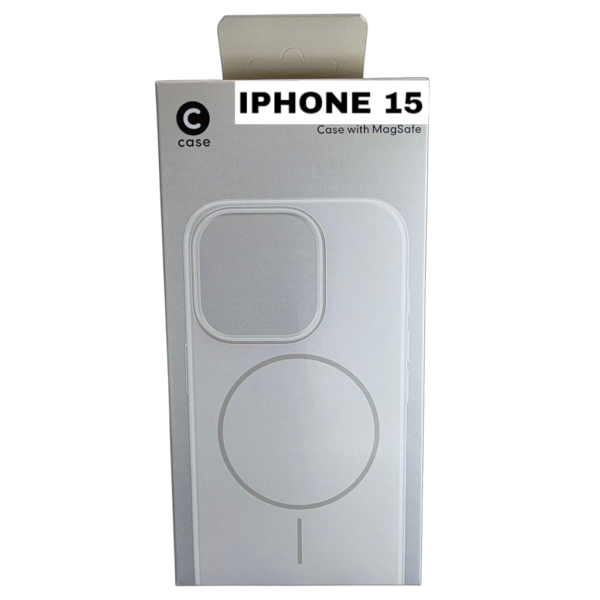 HARD PC MAGSAFE CASE ANTI DROP – FOR IPHONE 15 – White – Image 3