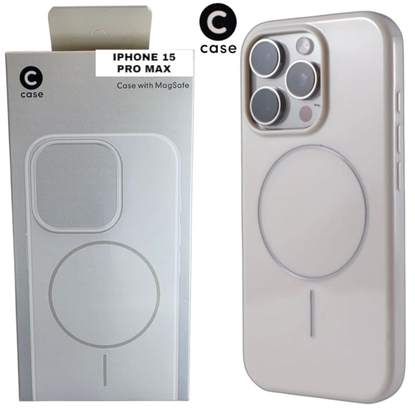 HARD PC MAGSAFE CASE ANTI DROP – FOR IPHONE 15 PRO MAX – White