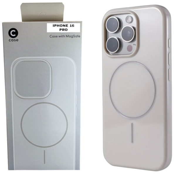 HARD PC MAGSAFE CASE ANTI DROP – FOR IPHONE 16 PRO - White