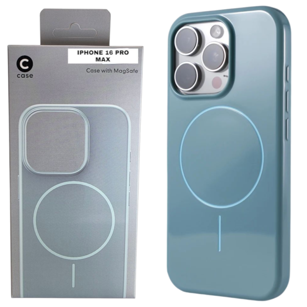 HARD PC MAGSAFE CASE ANTI DROP – FOR IPHONE 16 PRO MAX – Blue