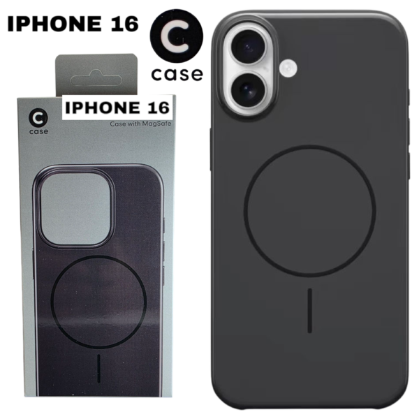 HARD PC MAGSAFE CASE ANTI DROP – FOR IPHONE 16 – Black