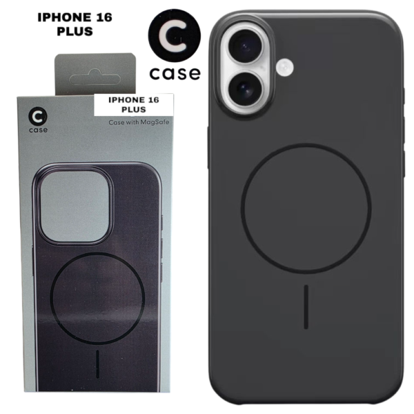 HARD PC MAGSAFE CASE ANTI DROP – FOR IPHONE 16 PLUS – Black