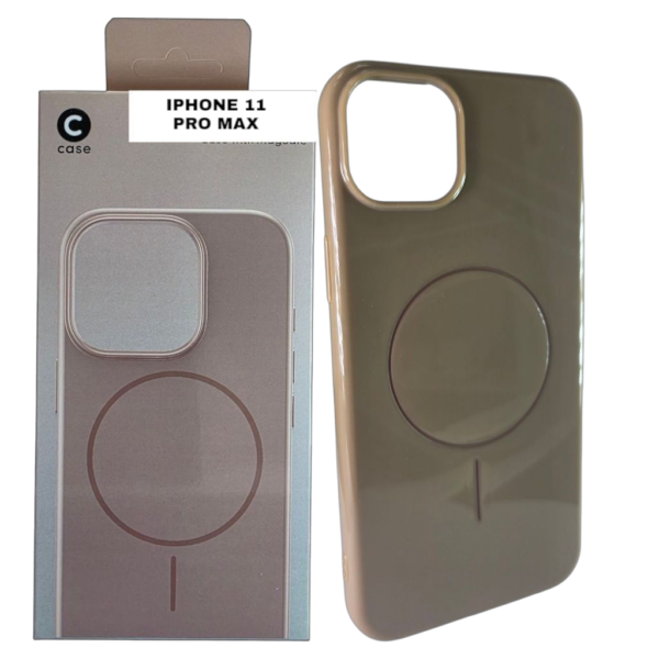 HARD PC MAGSAFE CASE ANTI DROP – FOR IPHONE 11 MAX – Brown