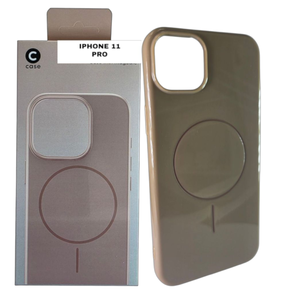 HARD PC MAGSAFE CASE ANTI DROP – FOR IPHONE 11 PRO – Brown