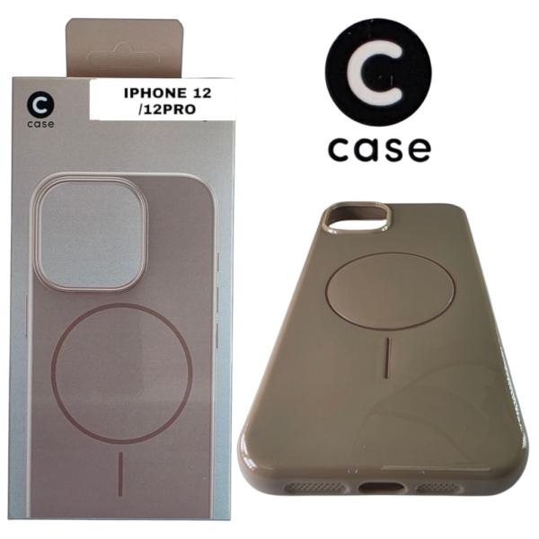 HARD PC MAGSAFE CASE ANTI DROP – FOR IPHONE 12/12 PRO - Brown