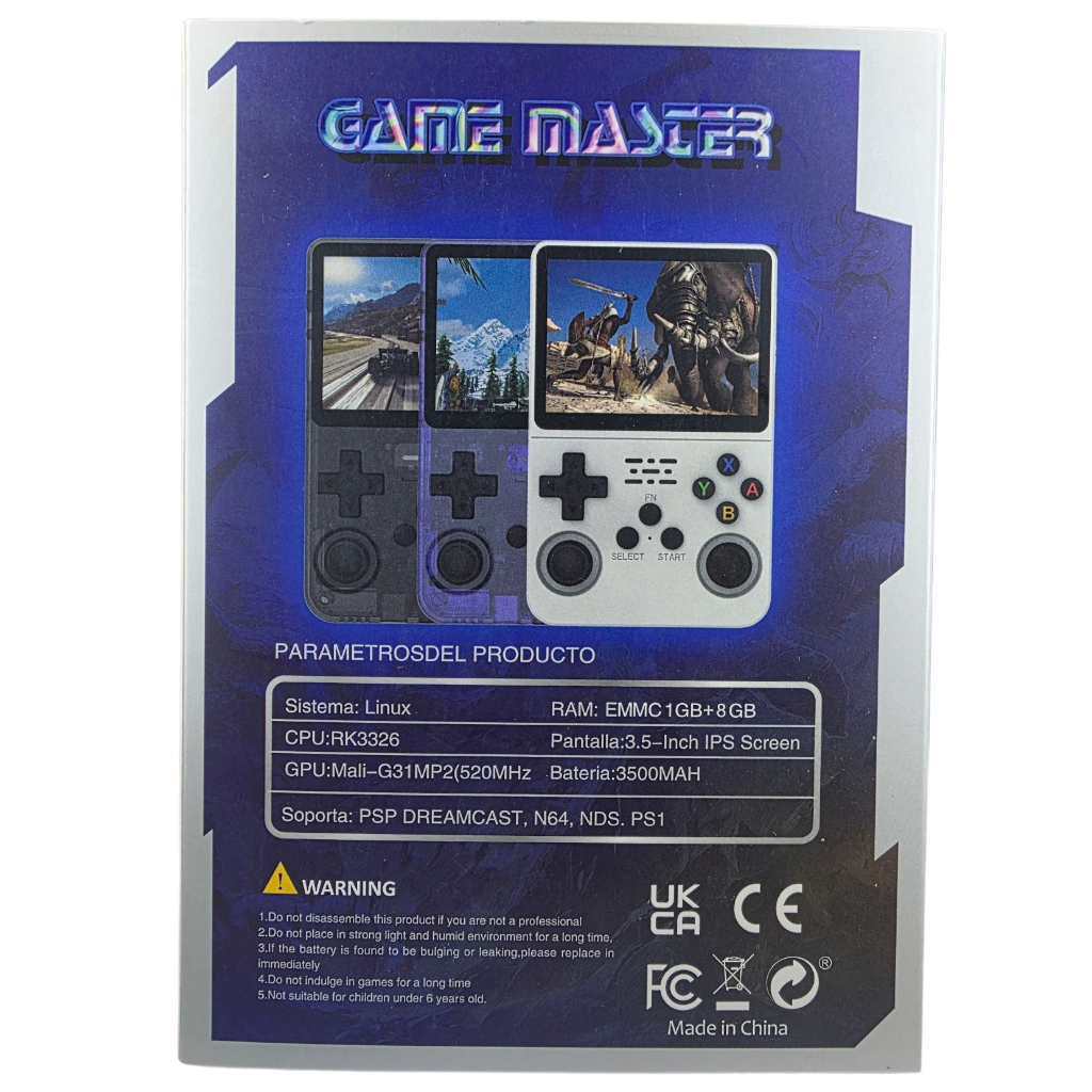 GAME MASTER R36S - RK3326-RAM:EMMC1GB+8GB ROM 64GB-BATTERY:3500MAH-LINUX – Image 6