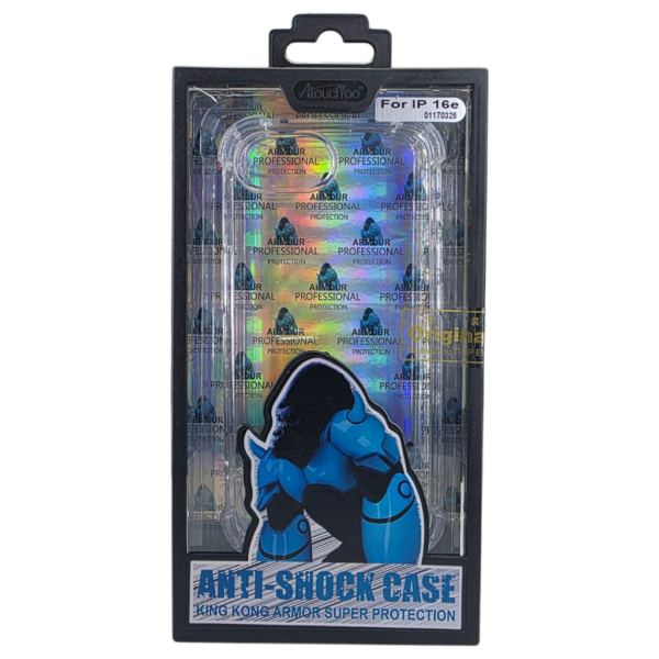 Coque antichoc King Kong Armor pour iPhone 16E-2025 - Transparente – Image 6