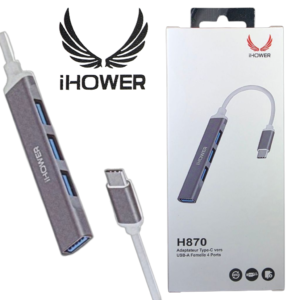 iHOWER H870 USB-C vers USB-A 4 Ports Adaptateur