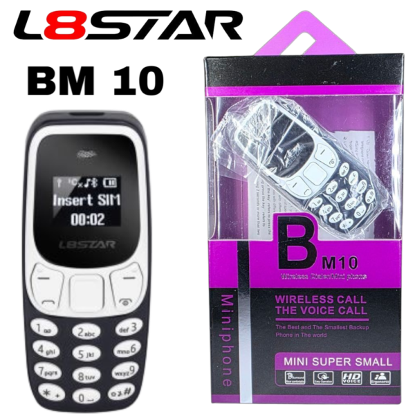 L8STAR BM10 COMPOSEUR SANS FIL/TÉLÉPHONE MIMI SUPER PETIT-Noir