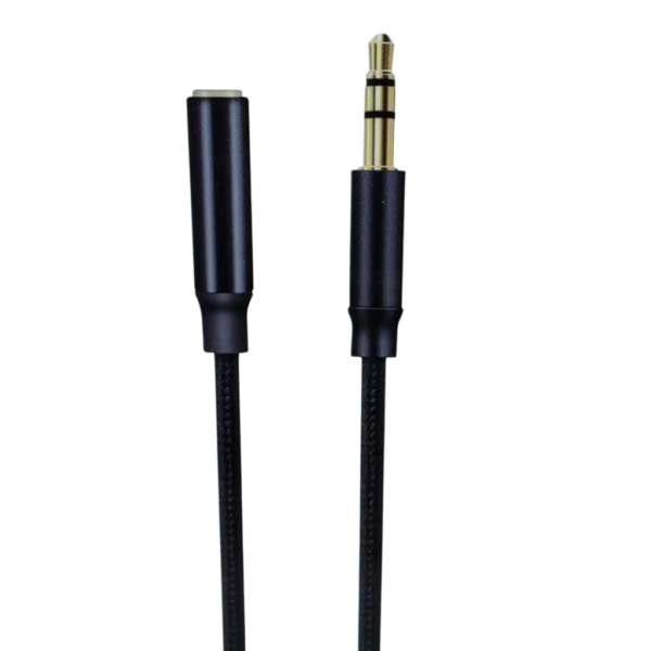 HOVER CABLE AUDIO  jack mâle/femelle  3.5mm- PXYFM-521-Noir – Image 2