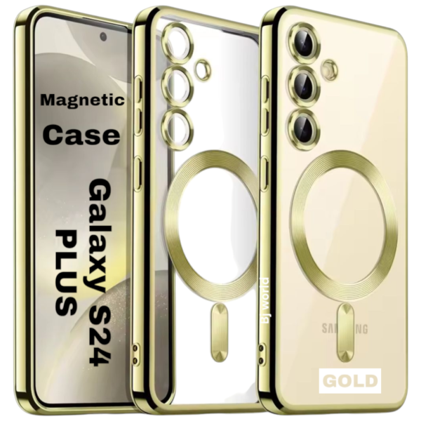MAGNETIC CASE FOR SAMSUNG GALAXY S24 PLUS-S926B- MAGSAFE CASE-Gold