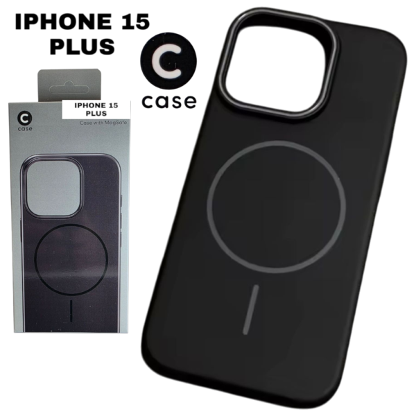 HARD PC MAGSAFE CASE ANTI DROP – FOR IPHONE 15 PLUS  – Black