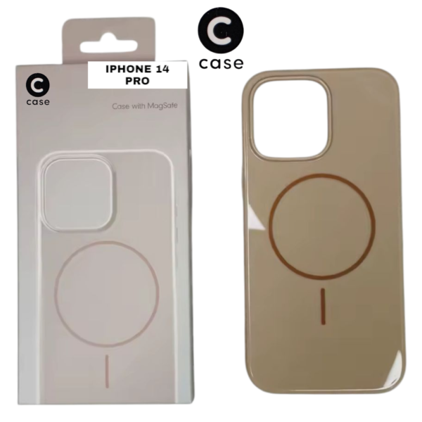 HARD PC MAGSAFE CASE ANTI DROP – FOR IPHONE 14 PRO - Brown