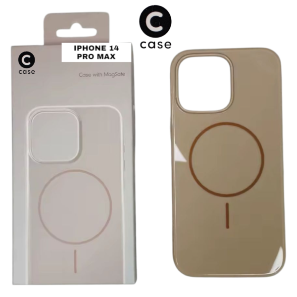HARD PC MAGSAFE CASE ANTI DROP – FOR IPHONE 14 PRO MAX - Brown