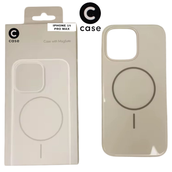 HARD PC MAGSAFE CASE ANTI DROP – FOR IPHONE 14 PRO MAX - White