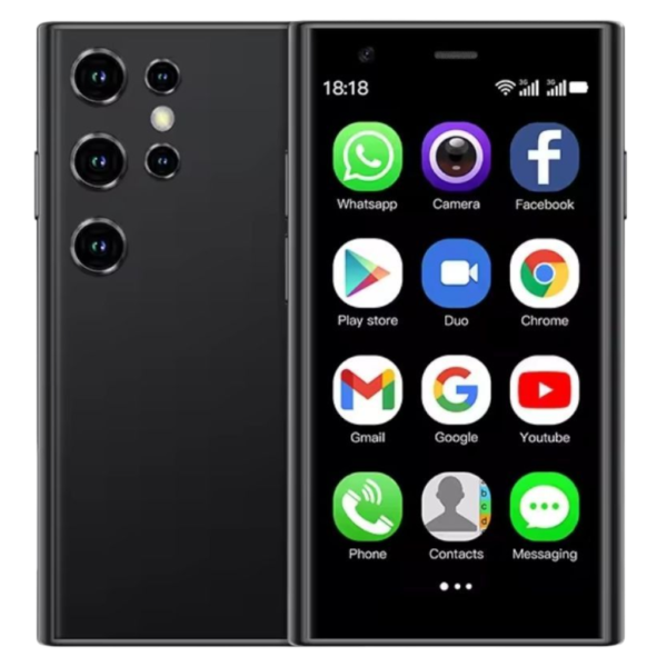 Mini smartphone SOYES S23 Pro 3,0 pouces, verre 3D ultra fin, Wi-Fi, double SIM, double caméra, carte 3G, téléphone de poche-Noir – Image 2