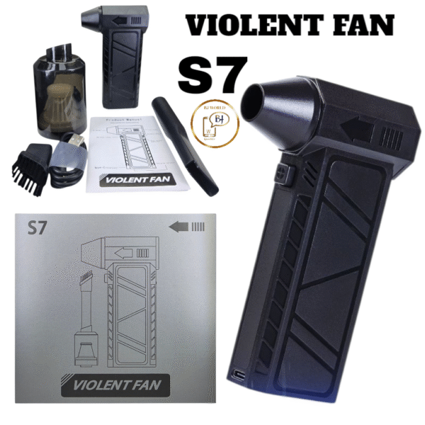 VIOLENT FAN S7 VENTILATEUR PORTABLE DOUBLE USAGE POUR CAMPING EXTÉRIEUR