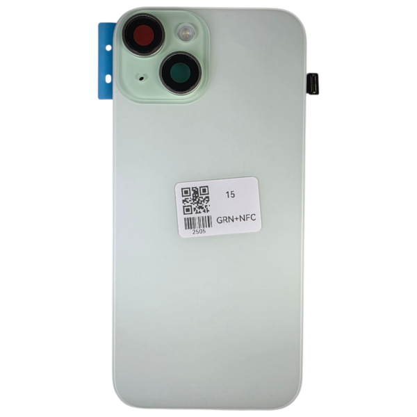 Pour iPhone 15 -Extra Glass avec NFC, cadre de caméra agrandi -VERT – Image 3