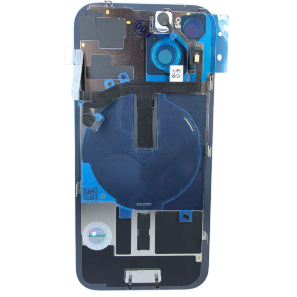 Pour iPhone 15 -Extra Glass avec NFC, cadre de caméra agrandi -Blue – Image 2