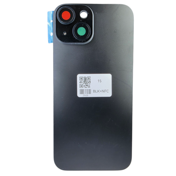 Pour iPhone 15 -Extra Glass avec NFC, cadre de caméra agrandi -Noir – Image 3