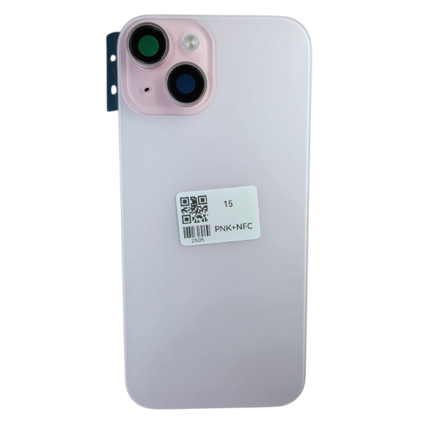 Pour iPhone 15 -Extra Glass avec NFC, cadre de caméra agrandi -ROSE – Image 3