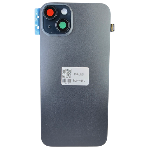 Pour iPhone 15 PLUS -Extra Glass avec NFC, cadre de caméra agrandi -NOIR – Image 3