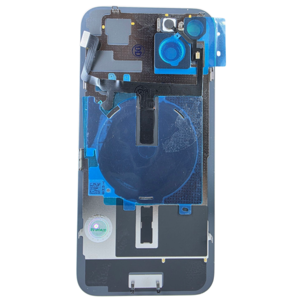 pour iPhone 15 PLUS -Extra Glass avec NFC, cadre de caméra agrandi -JAUNE – Image 2