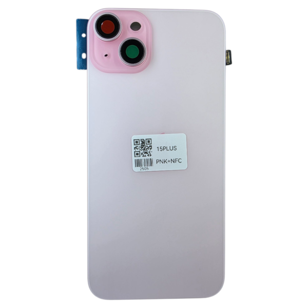 pour iPhone 15 PLUS -Extra Glass avec NFC, cadre de caméra agrandi -ROSE – Image 3