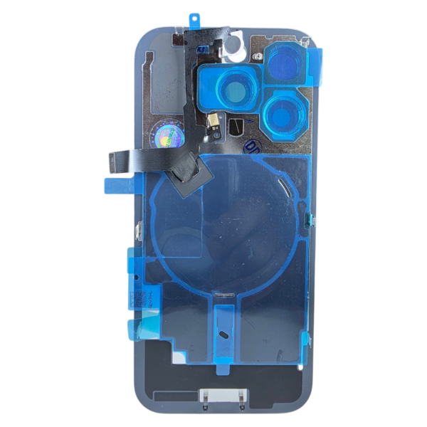 Pour iPhone 16 PRO -Extra Glass avec NFC, cadre de caméra agrandi -Titane BLANC – Image 2