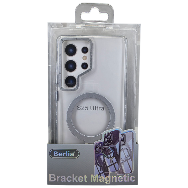 Coque de protection transparente magnétique-Berlia pour Samsung Galaxy S25 ULTRA  (Magsafe) anti-jaune – Image 3