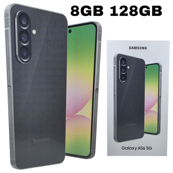 Samsung Galaxy A56 5G - A566B -8GO RAM 128 Go - Batterie : 5000 mAh - NOIR
