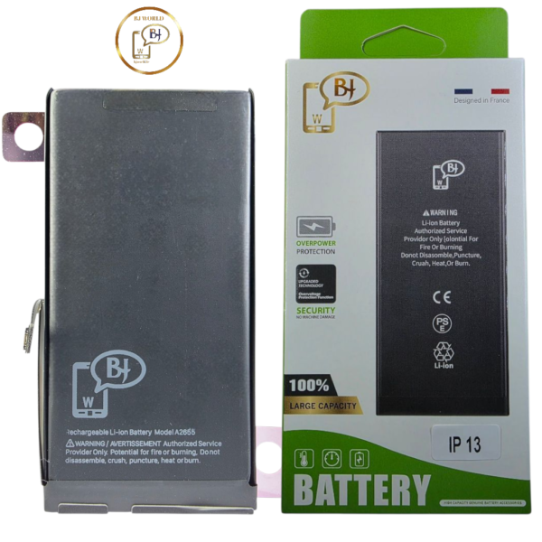 BATTERIE POUR IPHONE 13 -A2655-marque BJ WORLD-3227 mAh 100% GRANDE CAPACITÉ