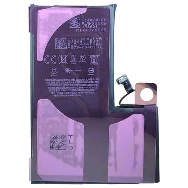 BATTERIE POUR IPHONE 15 PRO MAX -A3121-marque BJ WORLD-4422 mAh 100% GRANDE CAPACITÉ – Image 4