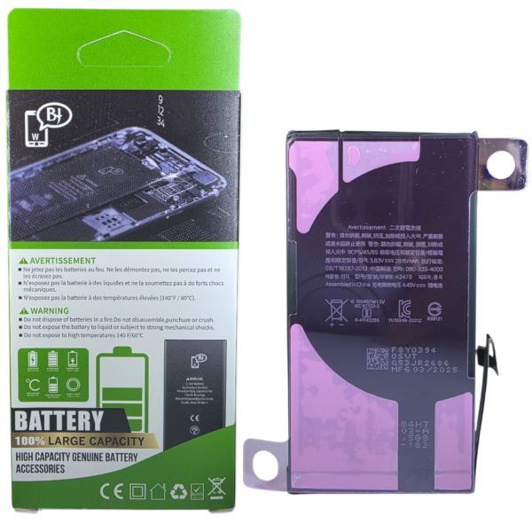 BATTERIE POUR IPHONE 12/12PRO -A2479-marque BJ WORLD-2815 mAh 100% GRANDE CAPACITÉ – Image 2