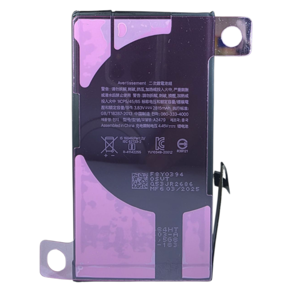 BATTERIE POUR IPHONE 12/12PRO -A2479-marque BJ WORLD-2815 mAh 100% GRANDE CAPACITÉ – Image 4