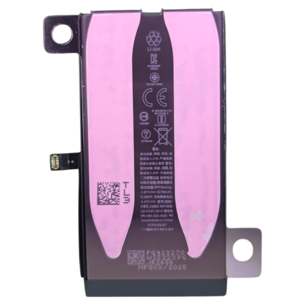 BATTERIE POUR IPHONE 14 -A2863-marque BJ WORLD-3279mAh 100% GRANDE CAPACITÉ – Image 2