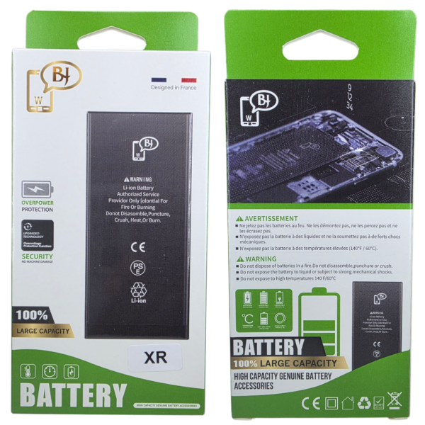 BATTERIE POUR IPHONE XR -R45065-marque BJ WORLD-2942mAh 100% GRANDE CAPACITÉ – Image 4