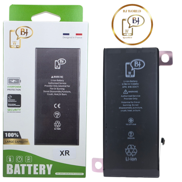 BATTERIE POUR IPHONE XR -R45065-marque BJ WORLD-2942mAh 100% GRANDE CAPACITÉ
