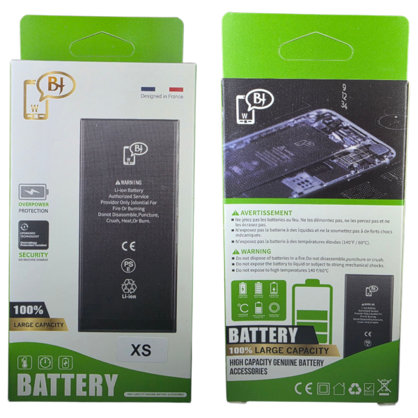 BATTERIE POUR IPHONE XS -R35393-marque BJ WORLD-2658mAh 100% GRANDE CAPACITÉ – Image 4