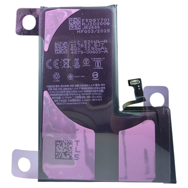 BATTERIE POUR IPHONE 15 PRO -A3011-marque BJ WORLD-3274mAh 100% GRANDE CAPACITÉ – Image 2