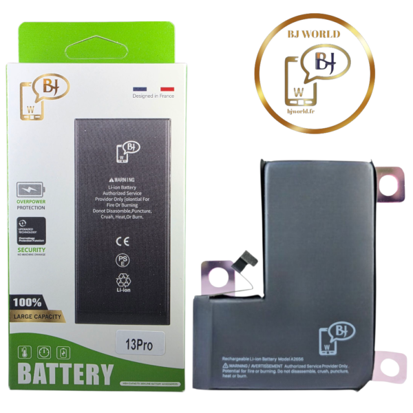 BATTERIE POUR IPHONE 13 PRO -A2656-marque BJ WORLD-3095mAh 100% GRANDE CAPACITÉ