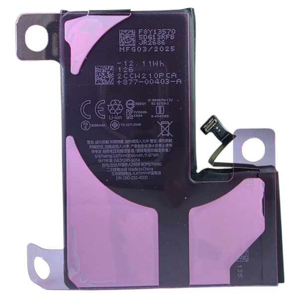 BATTERIE POUR IPHONE 13 PRO -A2656-marque BJ WORLD-3095mAh 100% GRANDE CAPACITÉ – Image 2