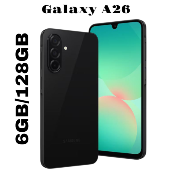Samsung Galaxy A26 5G – A256B -6GB RAM 128 GB – Batterie : 5000 mAh VERSION INTERNATIONALE–NOIR – Image 4