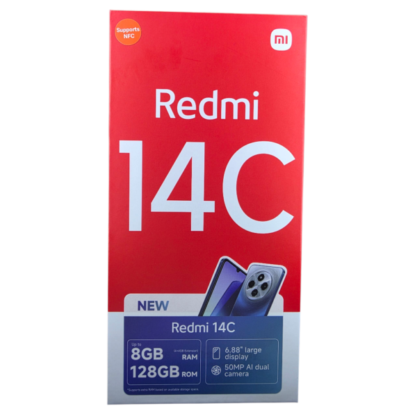 Xiaomi Redmi 14C NFC 4GB RAM 128GB ROM-CAPACITÉ DE LA BATTERIE 5160mAh [Version Globale] Noir – Image 2