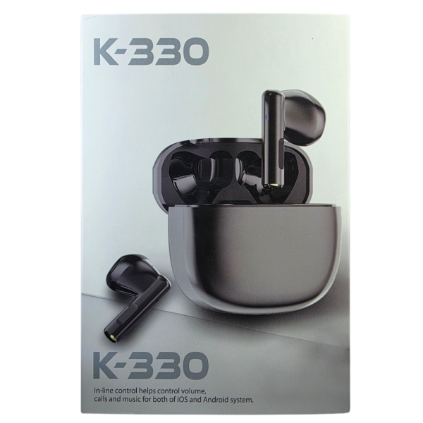 Véritable casque sans fil HEZDSET K330 avec basses stéréo et système iOS et Android. Métal – Image 4