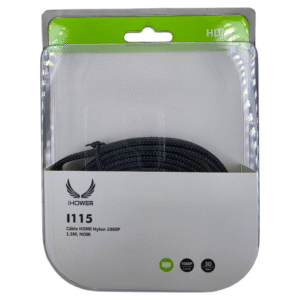 Câble HDMI/HDMI IHOWER I150 EN Nylon 1080p 1.5 m - Noir
